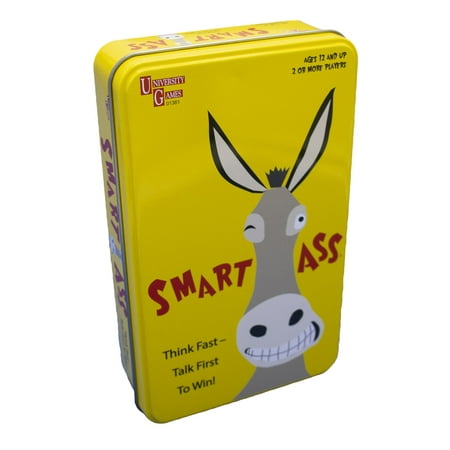Smart Ass Card Game Tin from University Games, for 2 or More Players Ages 12 and Up