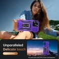 thumbnail image 6 of for iPhone 13 Pro Max Case with Screen Protector,Sliding Camera Cover,-Grade Cover with  Stand Phone Case 6.7" Purple, 6 of 12
