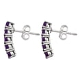 thumbnail image 5 of Natural African Amethyst 925 Sterling Silver Earrings Jewelry DGE1070_B E-1063, 5 of 7
