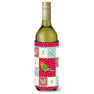Carolines Treasures CK5524LITERK  Zealand Parakeet Love Wine Bottle Hugger  Wine Bottle multicolor