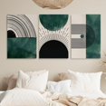 thumbnail image 2 of Set of 3 Mid Century Wall Art Prints,Boho Arch Art Prints,Abstract Neutral Modern Art,Boho Posters Prints Abstract Wall Art Black Emerald Rainbow Art Boho Wall Art for Bedroom Decor 12"X16", 2 of 3