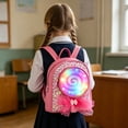 thumbnail image 5 of jiaxiM School Backpacks for Ages 3rd 4th 5th 6th - Luminous Candy LED Light Up Tail School Bag for Primary School, Middle Elementary, Park, Travel, Night Activities, Daily Use, 5 of 6