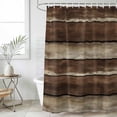 thumbnail image 4 of Brown Wooden Bathroom Shower Curtains with 12 Hooks Polyester Waterproof Shower Curtain for Stalls and Bathtubs Vintage Farmhouse Retro Art Decorative Bathroom Privacy Curtain 36x72 Inches, 4 of 9
