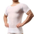 thumbnail image 2 of Seductiva Men's Underwear Boxer Briefs Mesh Breathable Shirts Men's Sleeveless Sleepwear See Through Mesh Vest Casual, 2 of 6