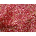 thumbnail image 4 of oneOone Silk Tabby Fabric Stripe & Square Geometric Â Printed Craft Fabric BTY 42 Inch Wide, 4 of 4