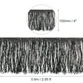 thumbnail image 2 of Uxcell 1 Yard of 4" Black Sequin Fringe Trim DIY Tassel Trim, (2.95 ft/0.9m), 2 of 6