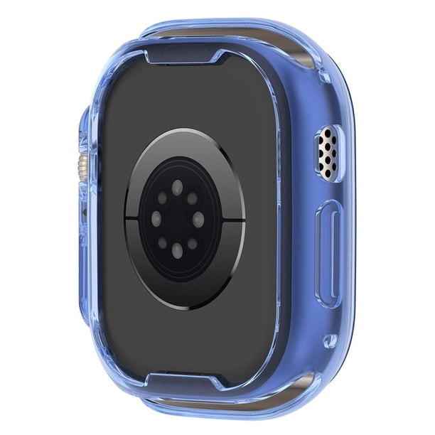 Marco de protección de la cubierta de la caja de parachoques de TPU para Apple Watch Ultra 49 mm (azul claro) Ehuebsd Para estrenar
