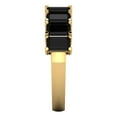 thumbnail image 4 of 2.61 ctw Wedding Band for Women - 14K Yellow Gold Natural Onyx Stackable Eternity Ring, 4 of 6