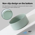 thumbnail image 6 of LarqeeWare Ceramic Set of 2 Cat Bowls, Food and Water Bowls for Cats, Kitty, 2pcs Cat Dishes, Pet Feeder(5.1inch, 2 x Light Green Bowls), 6 of 6