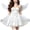 White, variant on YTCAMLO 5PC Womens Angel Costume, Fashion Mini Dress with Back Ornament necklace gloves Headwear, Halloween Costumes for Party