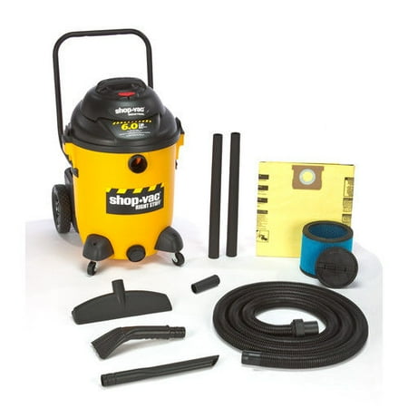 Shop-Vac 9625910 14 Gallon 6.0 Peak HP Right Stuff Dolly Style Wet/Dry Vacuum