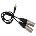 thumbnail image 3 of Cable de salida de audio negro, Cable de salida de audio de micrófono de alambre TPE, para micrófono de computadora portátil LHCER Descripción de la referencia, 3 of 8