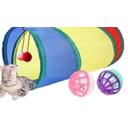 Multi Variety Mouse Spring Ball Cat Toys 24 Pack With Tunnel