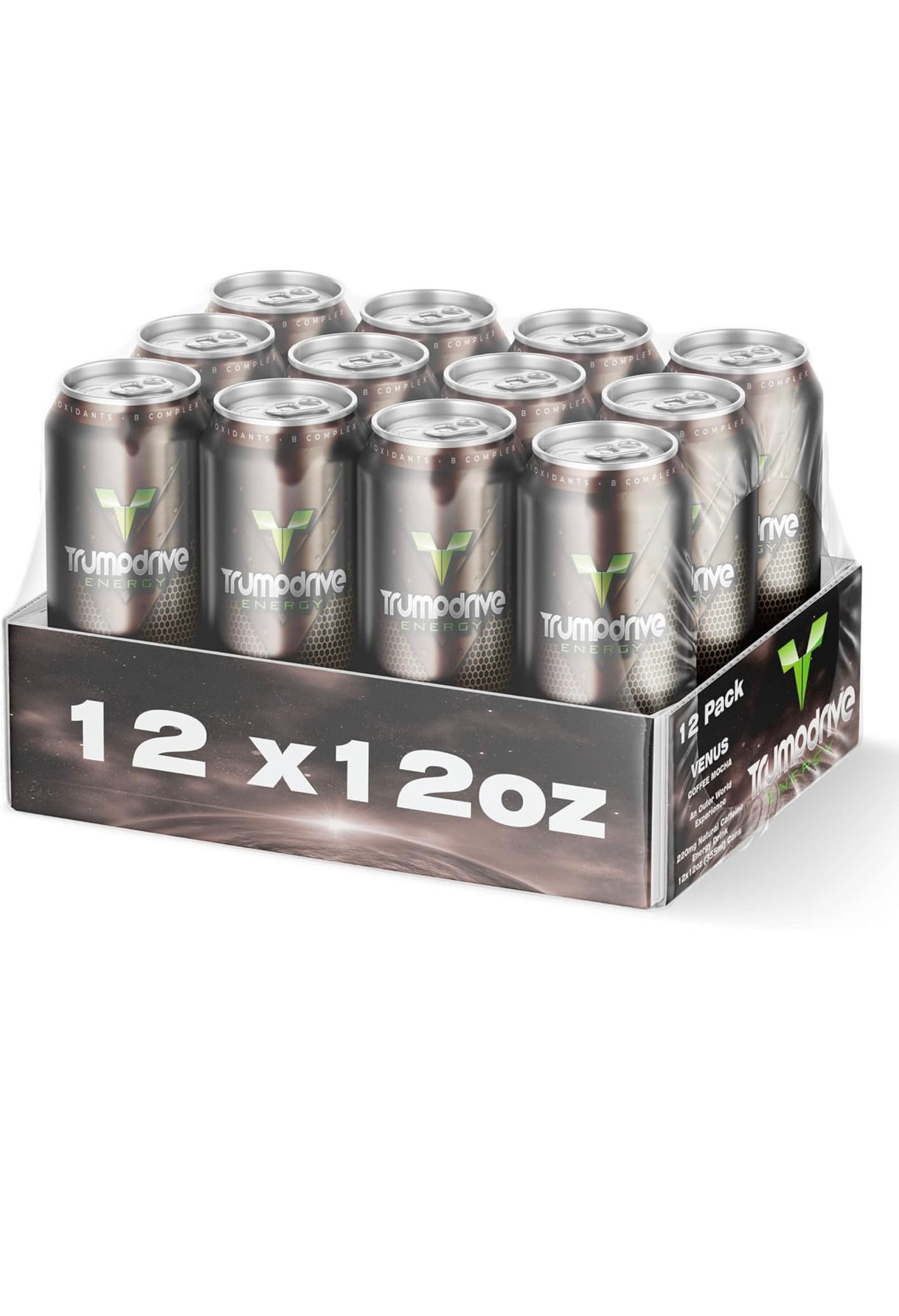 TRUMPDRIVE ENERGY Cognitive Energy Drink, Coffee Mocha 12 Fl Oz (Pack of 12)