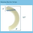 thumbnail image 4 of 20pcs Elastic Ostomy Barrier Strips, Medical Hydrocolloid Adhesive Tapes for Stoma Care, Skin Barrier Seal Extender Strip for Colostomy Bags, 4 of 6