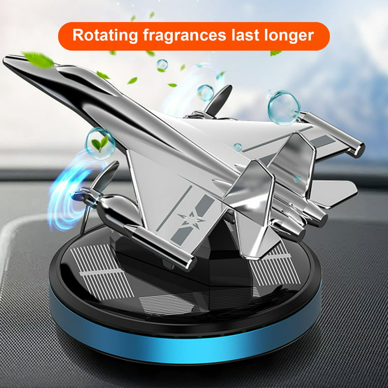 Baiwo Car Air Freshener Natural Solar Powered Long-lasting Car Fragrance  Diffuser Fighter Aeroplane Perfume for Vehicles 