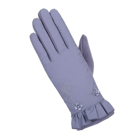 

Naughtyhood Christmas Clearance deals Gloves Women s Winter Fleece Thickened Warm Gloves With Rainproof Silk Material on Clearance