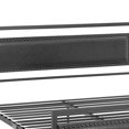 thumbnail image 3 of Saltoro Sherpi Metal Full Bed Frame with Faux Leather Upholstered Headboard, Black, 3 of 4