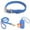 Blue, variant on UOSIA Dog Collar and Leash Poop Bag Holder Set Chew Resistant Waterproof Collar for Dogs,Blue,L 40-50cm