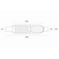 thumbnail image 3 of AERO Exhaust AERO Turbine XL Performance Muffler Polished 304 Grade Stainless St, 3 of 5