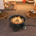 thumbnail image 3 of Costway 17" Portable Gas Fire Pit with Folding Legs & Removable Grill Carrying Bag, 3 of 9