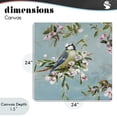 thumbnail image 4 of Stupell Industries Traditional Songbird Perched on Blooms Canvas Art, 24 x 24, by Sally Swatland, 4 of 8
