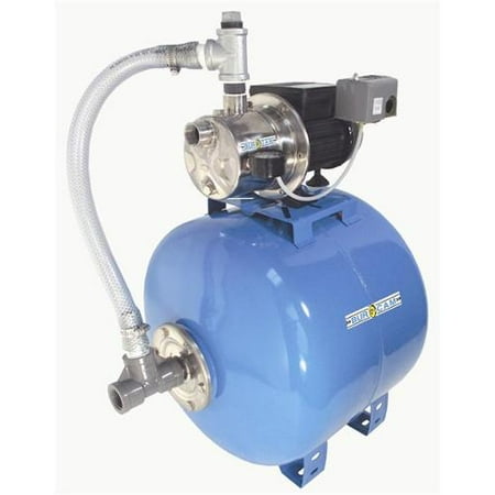 Bur-Cam Pumps 506541SS Stainless Steel Shallow Well Jet Pump 20G Tank
