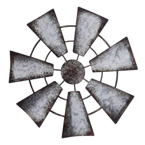 Masteelf  Wall Adornment Rustic Home Decor Farmhouse Chic Windmill Rotatable Large Turntable Decoration