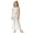 White, variant on Nwiuh Girls Clothing Set Casual Clothes Sleeveless Back Tank Crop Top and Wide Leg Pants with Pocket Outfits Green for Size 11-12 Years