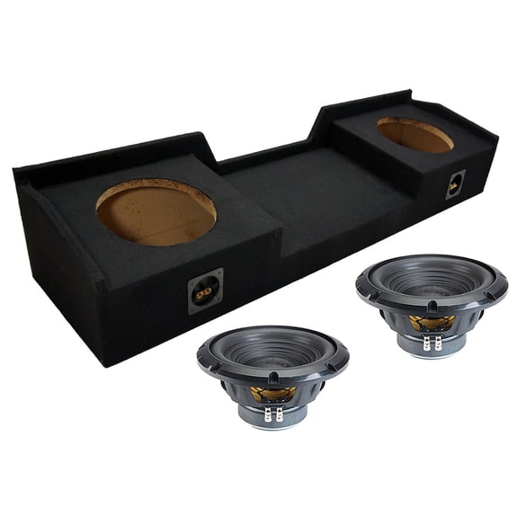 Alpine fits 99-06 Chevy Silverado Ext Cab Sealed Dual 10" W10S4 Loaded Subwoofer Sub Box Enclosure 500W RMS 4 Ohm