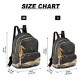 thumbnail image 2 of FORMRS Mini Backpack Purse for Women Quilted Travel Daypack Casual Shoulder Bag, Retro Halloween Cat, 2 of 7