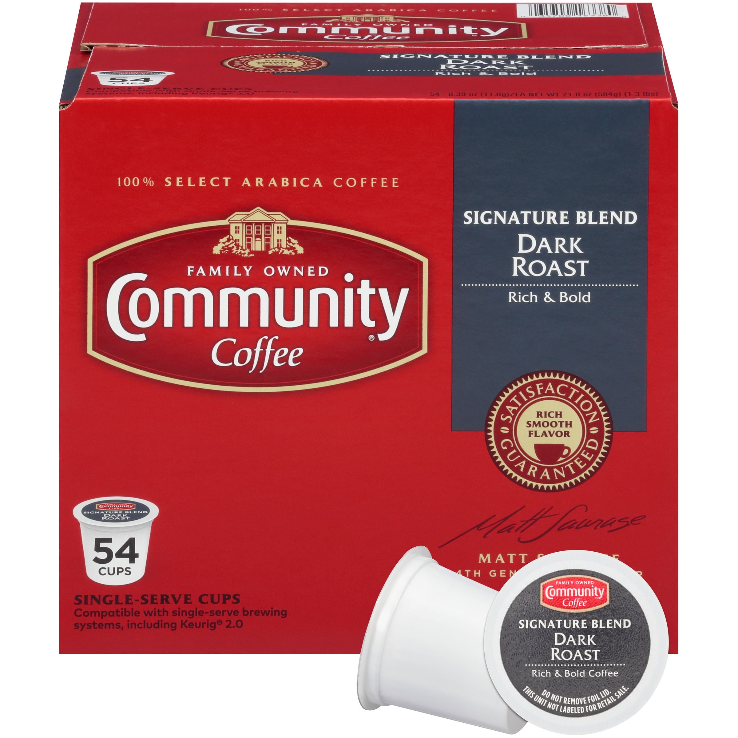 Community® Coffee Signature Blend Dark Roast Coffee SingleServe Cups