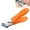 Orange, variant on NCQ Wide Jaw Opening Anti-Splash Slanted Nail Clipper, Fingernail and Toenail Clippers Clippers for Ingrown Nails, Curved Toenail Clippers for Thick Nails, Household Slanted Nail Clippers (Black)