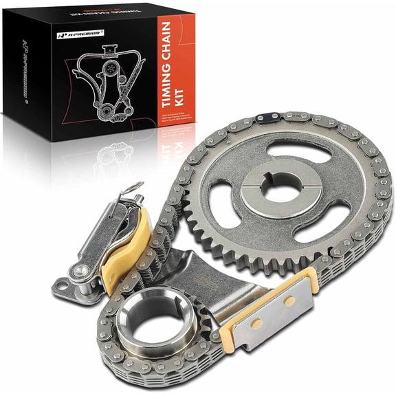 A-Premium Engine Timing Chain Kit W/Tensioner & Sprocket [fits OHV, 6Cyl] Compatible with Ford Mustang 94-04, Freestar, Taurus, E-150 E-250 Econoline & Mercury Monterey & Lincoln Continental & More