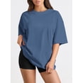 thumbnail image 2 of Camiseta oversize Trendy Queen azul para entrenamiento de verano XL, 2 of 6