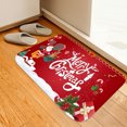 thumbnail image 1 of Faithtur Floor Mat, Christmas Floral Print Carpet Footcloth Decorative Tools, 1 of 2