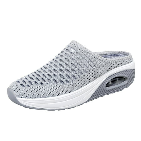 QYZEU Womens White Leather Sneakers High Top Casual Shoes for Women Women Breathable Shoes Casual Shoes Lightweight Mesh Work Shoes Sporty Breathable Work Shoes Grey 36