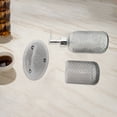 thumbnail image 3 of Unique Bargains 1 Set Durable Dot Bathroom Accessories Kit Black Glass, 3 of 4