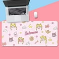 thumbnail image 1 of Pink Sailor Moon Computers Designs Extended Anime Gaming Keyboard Pad Large 31.4x11.8in Gel Rubber Mat Anti-Slip Locking Edge for Desktop PC Laptop (Color : 8), 1 of 3