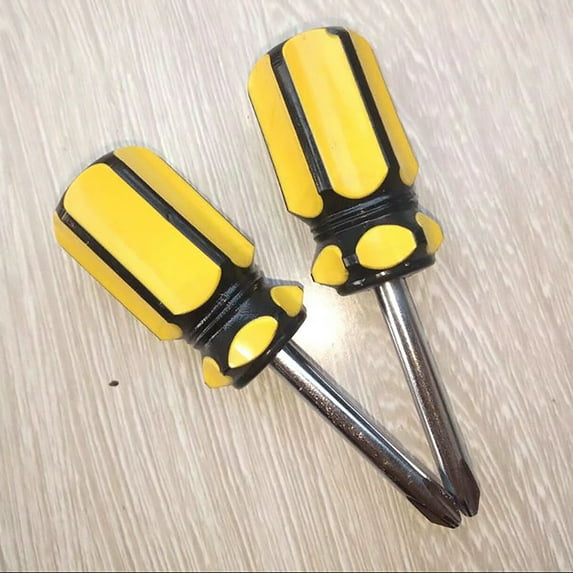 Clearance Screwdriver under $5,Hardware Tools PVC Handle Driver Metric Single Use Steel Flathead Screwdriver