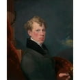thumbnail image 2 of George Chinnery 12x14 Black Ornate Wood Framed Double Matted Museum Art Print Titled: Self-Portrait (1800), 2 of 5