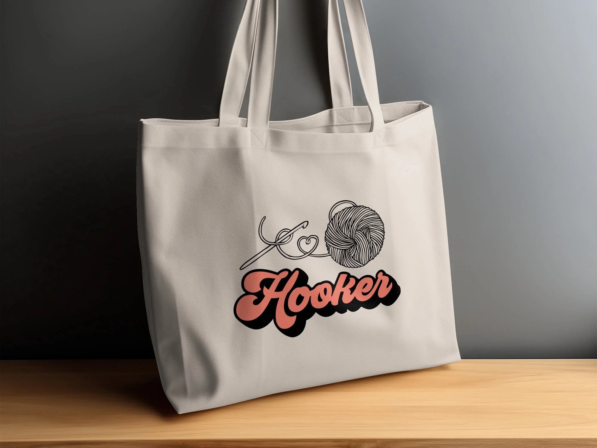 Crocheter Gift, Crocheting Yarn Tote Bag, Project Bag, Gift for Crocheter, Hobby Craft Bag