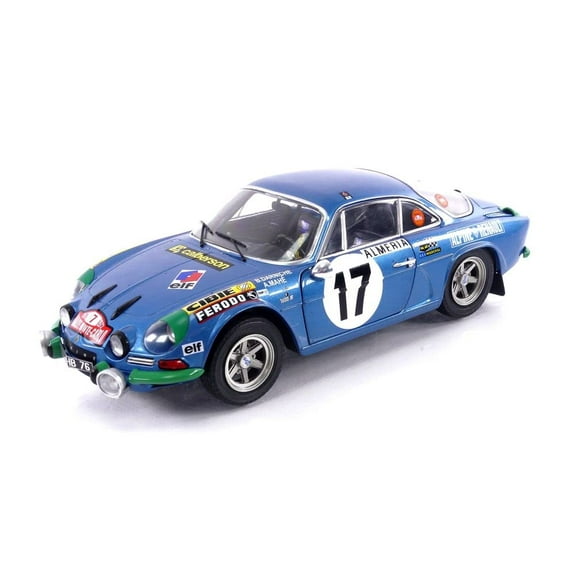 Alpine A110 1600S #17 "Rallye de Monte-Carlo (1972) "Competition Series 1/18 Diecast Model Car by Solido S1804206