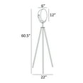 thumbnail image 3 of Lite Source Ls-83656 Gothard 60" Tall Tripod Floor Lamp - Black, 3 of 5