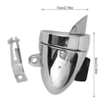thumbnail image 4 of pitrice Vintage LED Bicycle light Road Waterproof Cycling Front Light Battery Operated Lamp Riders Gift Equipment Biking 200LM Silver with Visor 1Set, 4 of 6