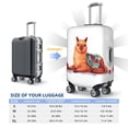 thumbnail image 2 of Cozy Knitting Llama Luggage Cover Anti Scratch, Elastic Suitcase Protector Suitcase Covers for Luggage Fits 18-32 Inch Luggage, 2 of 5
