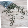 NIYANGLE 200Pcs Stainless Steel Plated Silver Key Chain Circle Metal ...