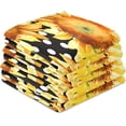 thumbnail image 4 of GZHJMY Sunflowershand Pain 4PCS Kitchen Towels Dish Clothes Absorbent Dishcloths Reusable Rapid Drying for Kitchen Bathroom Hotel Household Hand Towels 29"X18" inch, 4 of 7