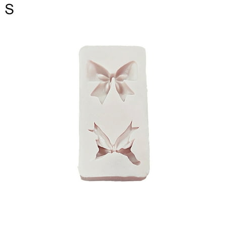 

Jubilant Dessert Mold Food Grade No Odor Silicone Long Lifespan Bow Knot Mould for Home