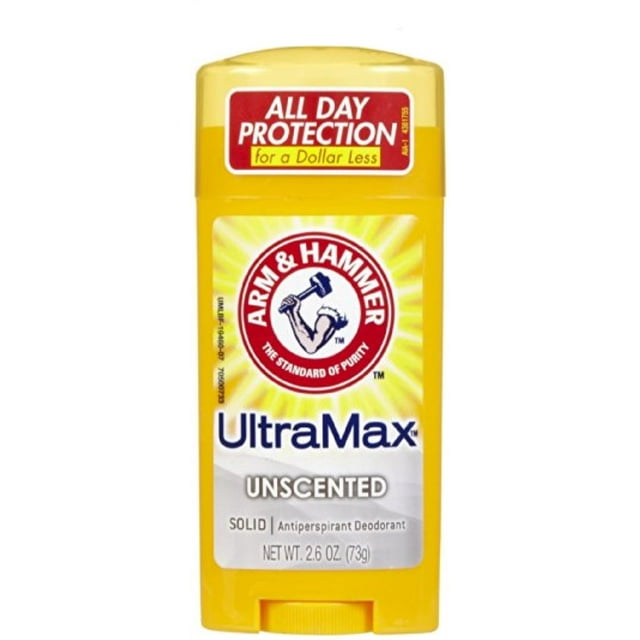 ARM & HAMMER ULTRAMAX Anti-Perspirant Deodorant Solid Unscented 2.60 oz (Pack of 3)